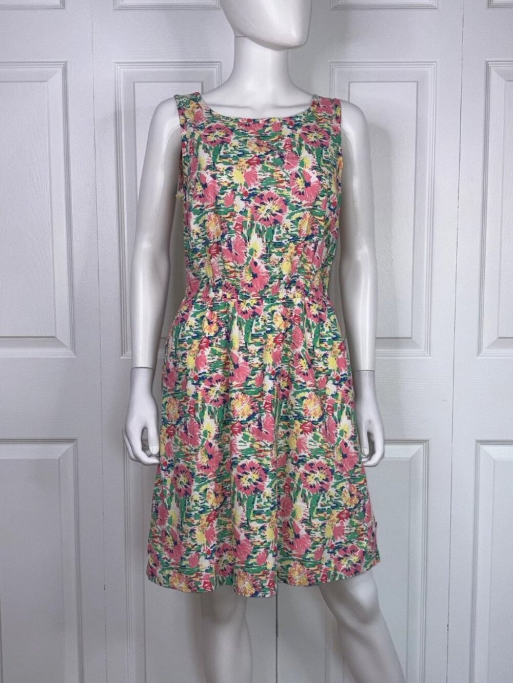 COLUMBIA women's  floral sleeveless summer dress small